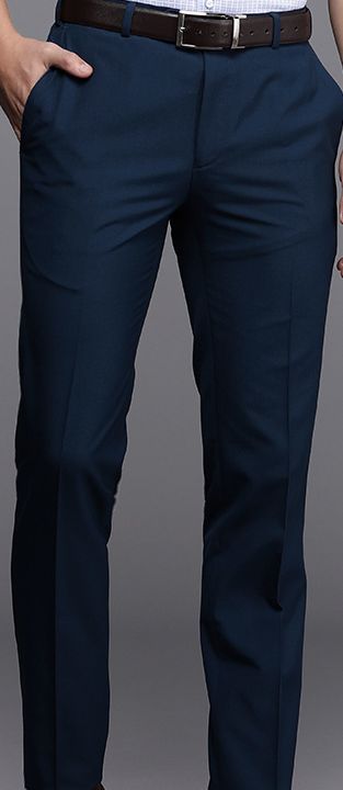 Men Mid-Rise Slim Fit Formal Trousers